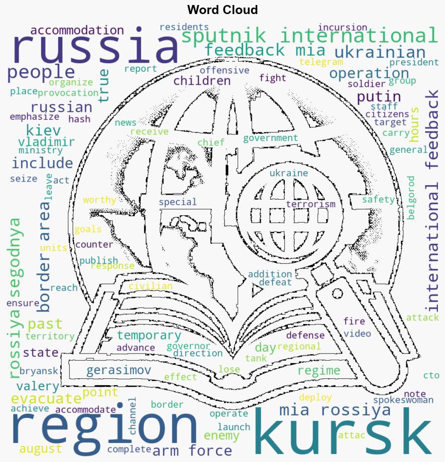 Over 1700 People Evacuated From Kursk Regions Border Areas in Past Day - Sputnikglobe.com - Image 1