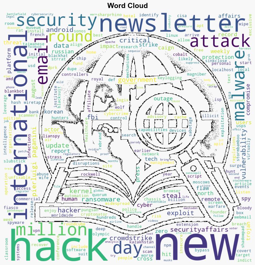 Security Affairs newsletter Round 484 by Pierluigi Paganini INTERNATIONAL EDITION - Securityaffairs.com - Image 1