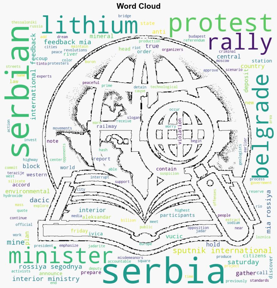 Serbian AntiMining Protests Gather Up to 27000 Participants Interior Minister - Sputnikglobe.com - Image 1