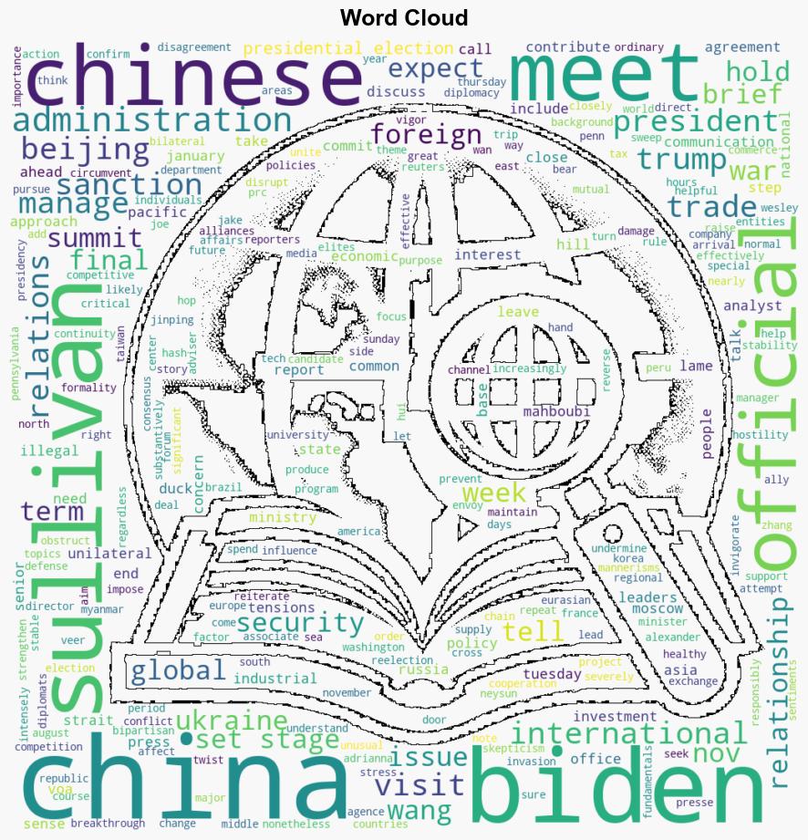 Sullivans China visit expected to set stage for BidenXi final meeting - Globalsecurity.org - Image 1