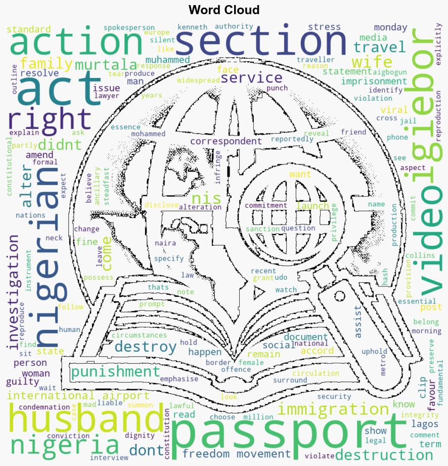 Wife may bag jail term for tearing husbands passport at Lagos airport NIS - The Punch - Image 1