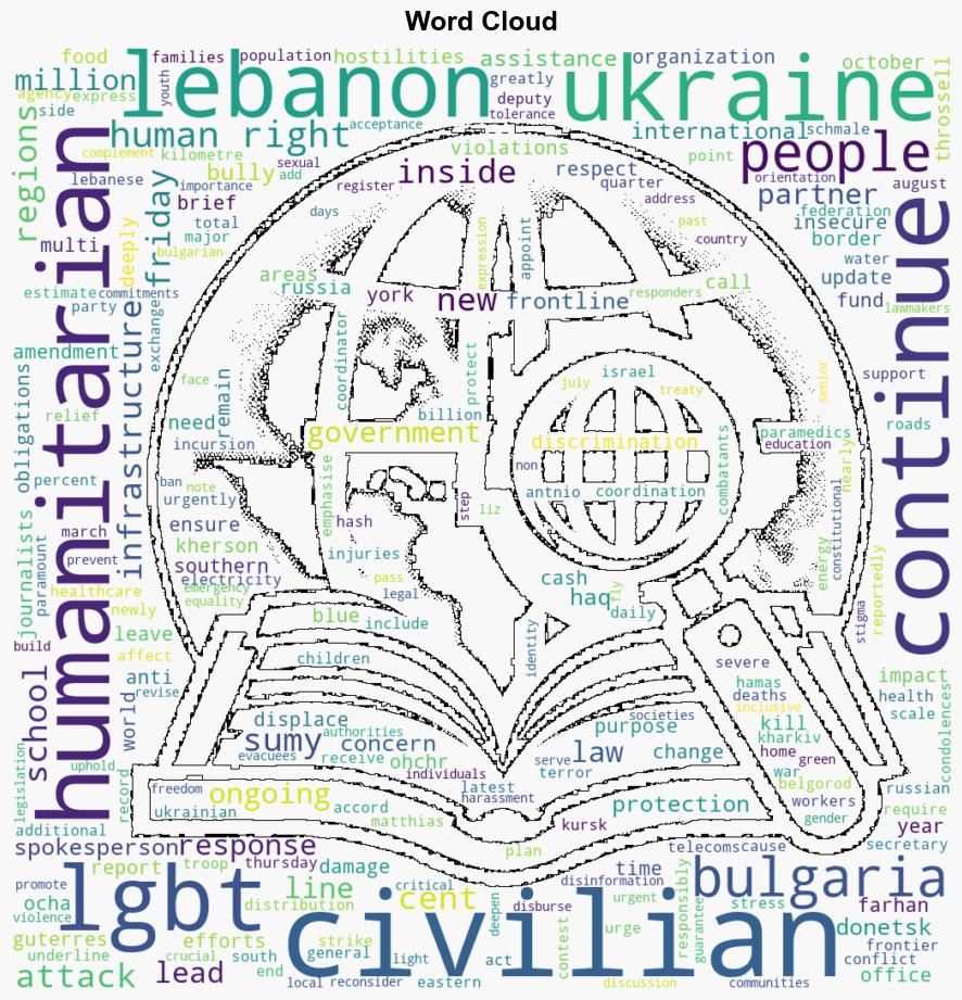 World News in Brief Lebanon latest Ukraine war update antiLGBT law change in Bulgaria - Globalsecurity.org - Image 1