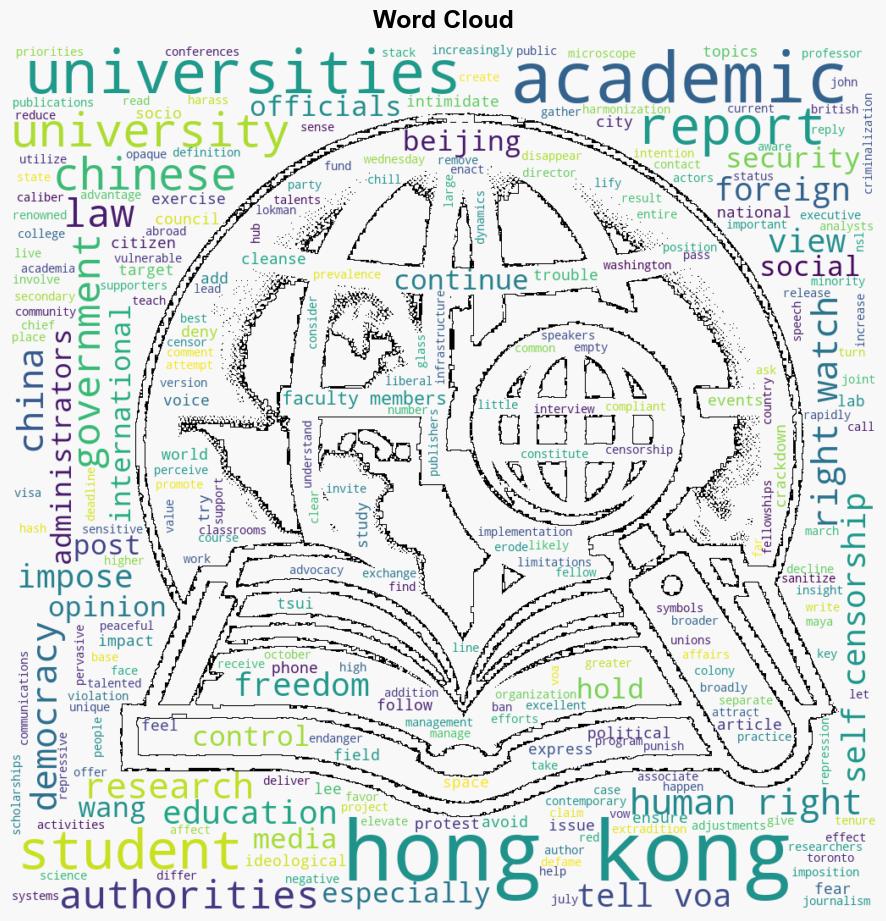 Academic freedom declines under Hong Kongs national security regime report finds - VOA News - Image 1