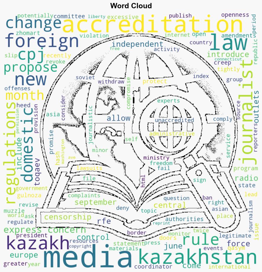 CPJ Expresses Concerns Over Kazakhstans New Media Accreditation Rules - Globalsecurity.org - Image 1