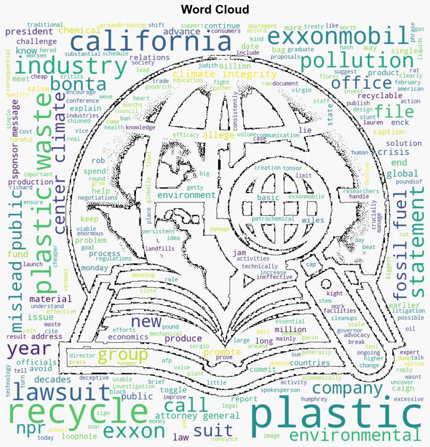 California sues ExxonMobil for misleading public on plastic recycling - NPR - Image 1