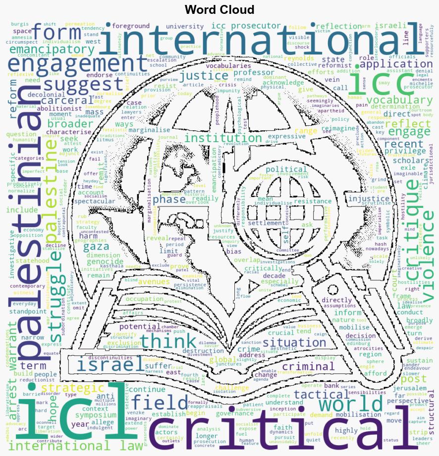 Contemporary International Criminal Law After Critique Symposium Carceral Internationalism in the Situation of Palestine After Critique - Opiniojuris.org - Image 1