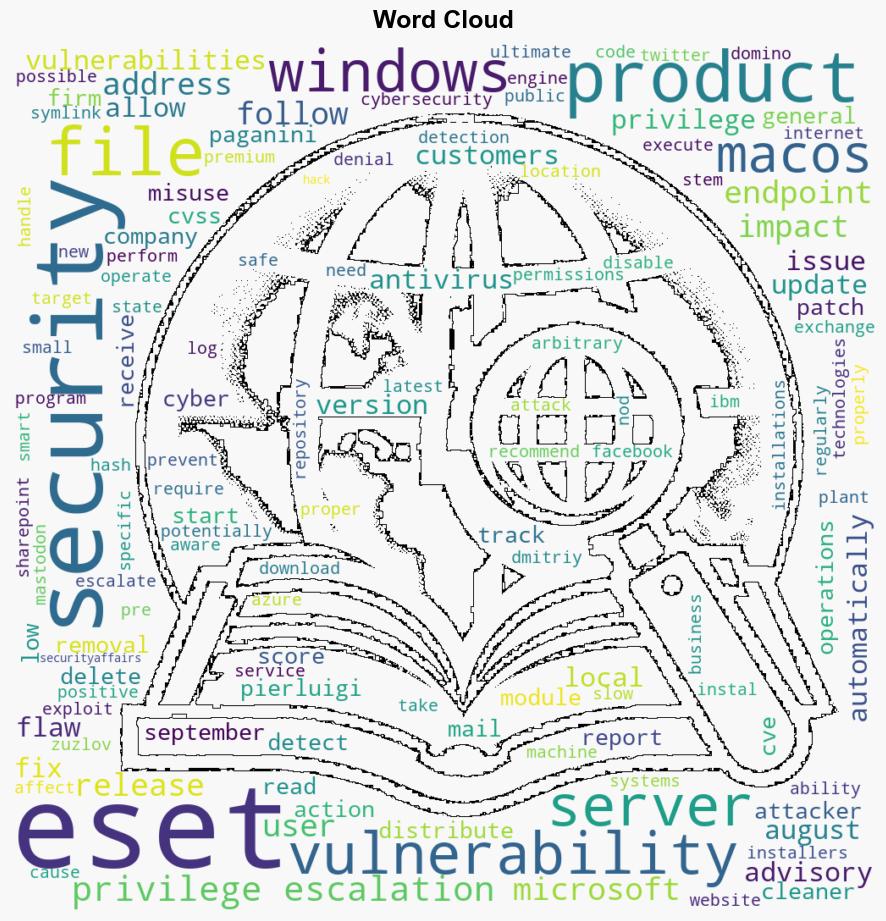 ESET fixed two privilege escalation flaws in its products - Securityaffairs.com - Image 1