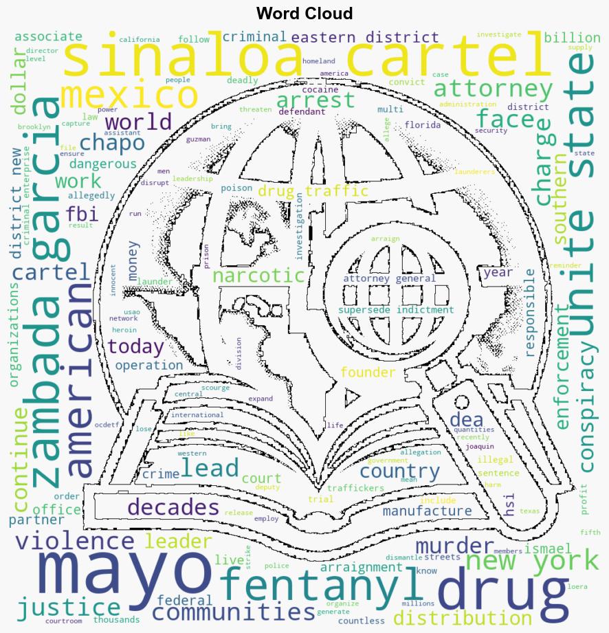 Ismael El Mayo Zambada Garcia CoFounder of the Sinaloa Cartel Arraigned in Brooklyn on International Drug Charges - Globalsecurity.org - Image 1