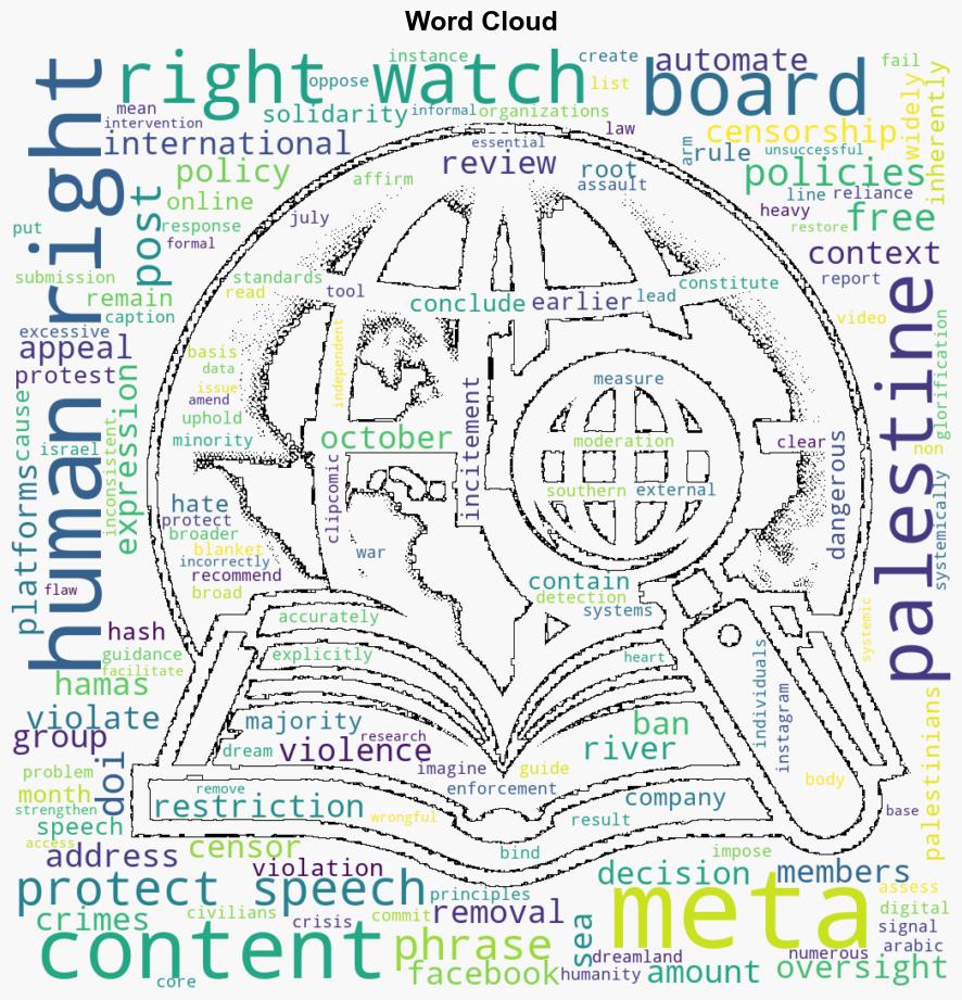 Metas Oversight Board rules From the River to the Sea isnt Hate Speech - Juancole.com - Image 1