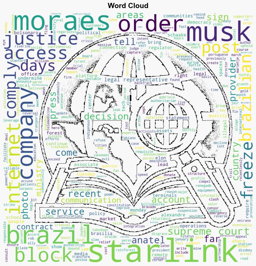 Musks Starlink backtracks and says it will comply with judges order to block X in Brazil - Japan Today - Image 1