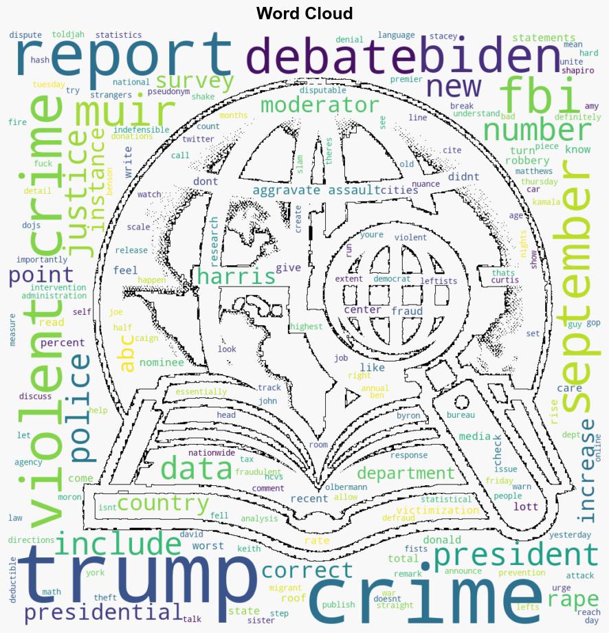 New DOJ Report Confirms Trumps Debate Comments on Rising Crime Were Right - Legalinsurrection.com - Image 1