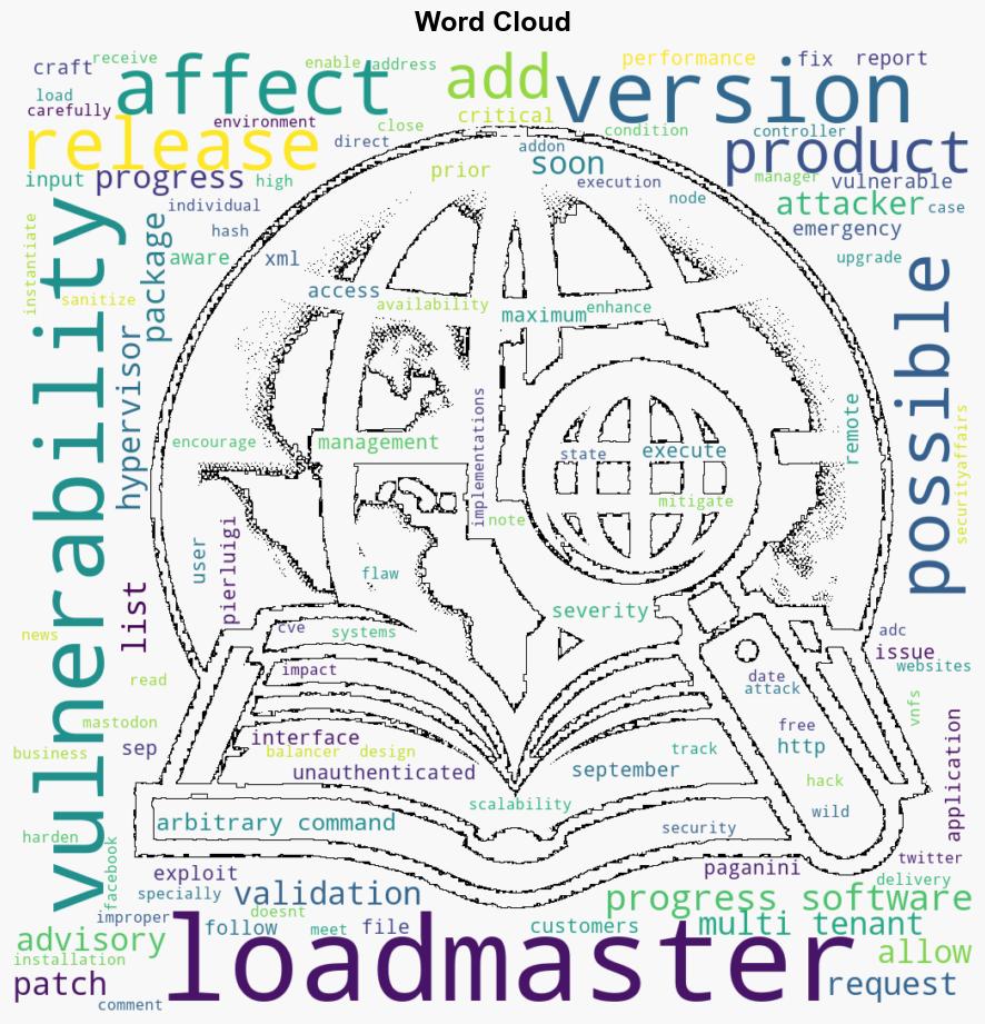 Progress Software fixed a maximum severity flaw in LoadMaster - Securityaffairs.com - Image 1