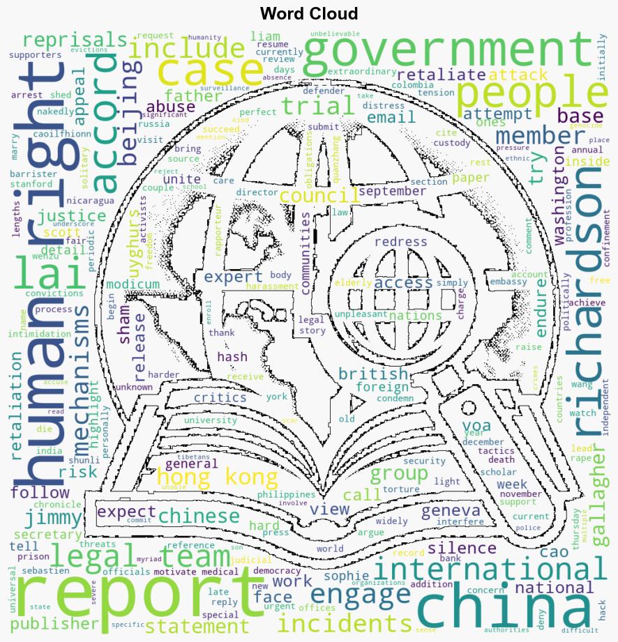 Report details how China retaliates against people for engaging with UN - Globalsecurity.org - Image 1