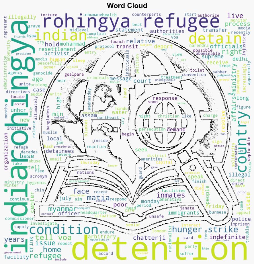 Rohingya detainees protest abominable conditions in Indian camp - VOA News - Image 1