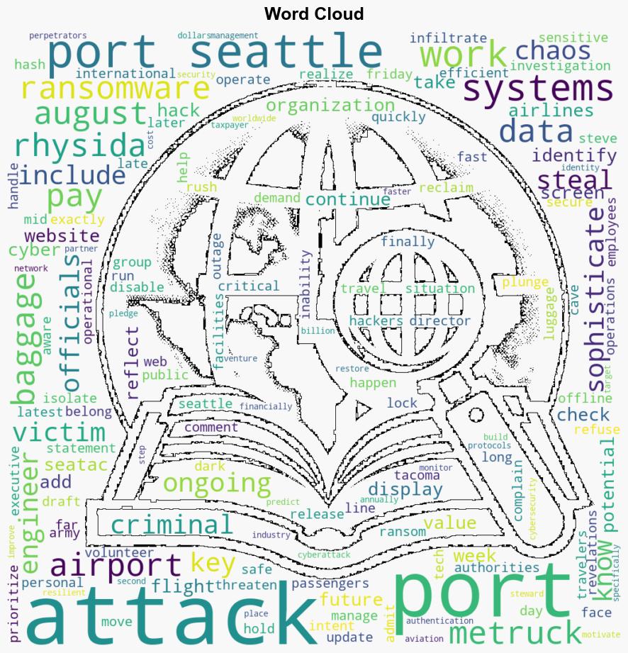 Seattle Tacoma Airport Says it Was Victim of Ransomware Attack That it Refused to Pay Admits Some Data May Have Been Stolen - Paddle Your Own Kanoo - Image 1