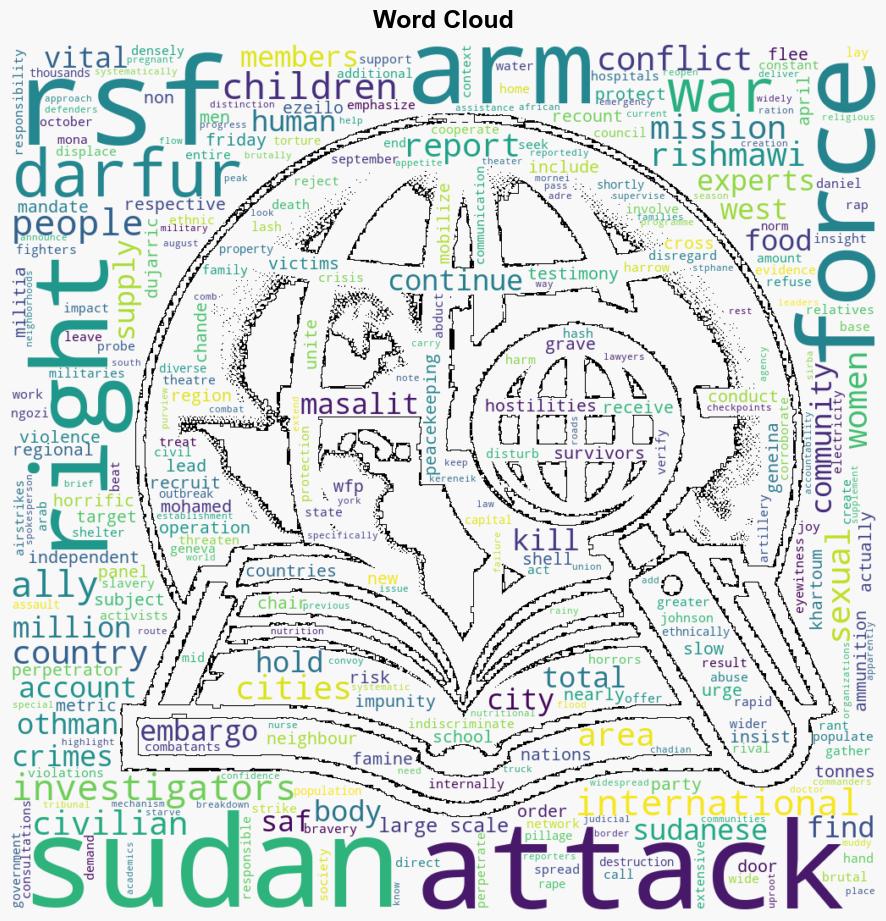 Sudan war Rights probe demands wider arms embargo to end rampant abuse - Globalsecurity.org - Image 1