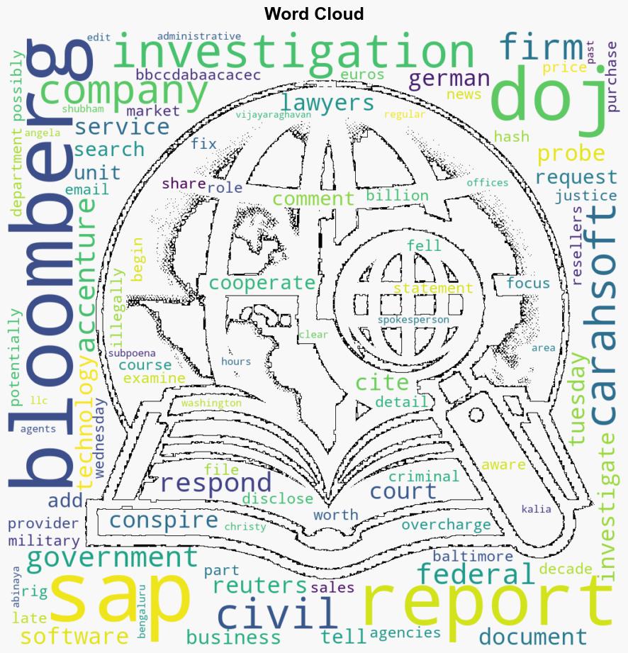 US investigates tech firms SAP Carahsoft for potential pricefixing Bloomberg News reports - Yahoo Entertainment - Image 1