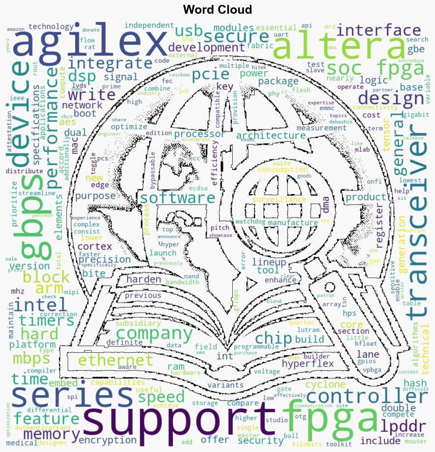 Alteras 7nm Agilex 3 SoC FPGA features CortexA55 cores AI Tensor Block DSP 10 GbE and more - CNX Software - Image 1