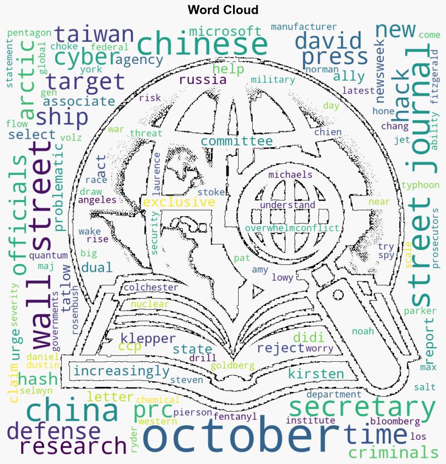 Articles On Cyber Criminals Chinese Arctic Research Ships Taiwan Fentanyl Chinas Salt Typhoon Hacks Spying Nuclear War and Quantum Security - Hoover.org - Image 1