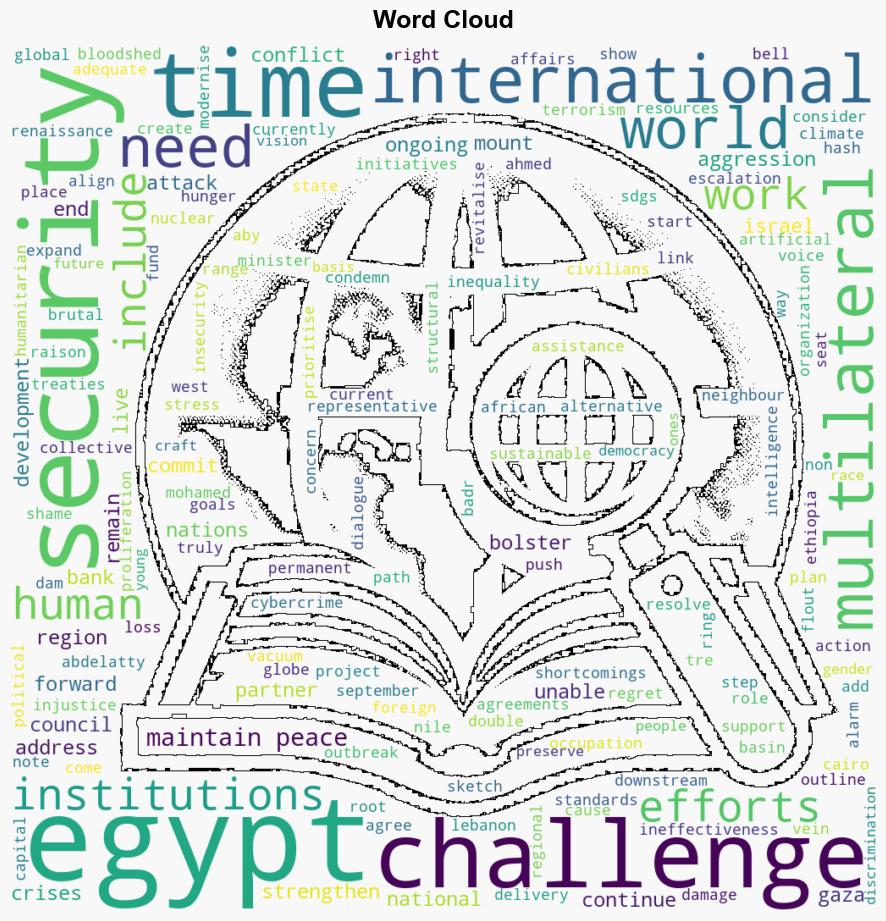 As challenges mount across the globe the world needs the UN Egypt says - Globalsecurity.org - Image 1