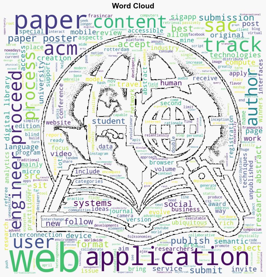 CFP WESAC 2025 Extended Paper Submission Deadline 13 October 2024 - W3.org - Image 1