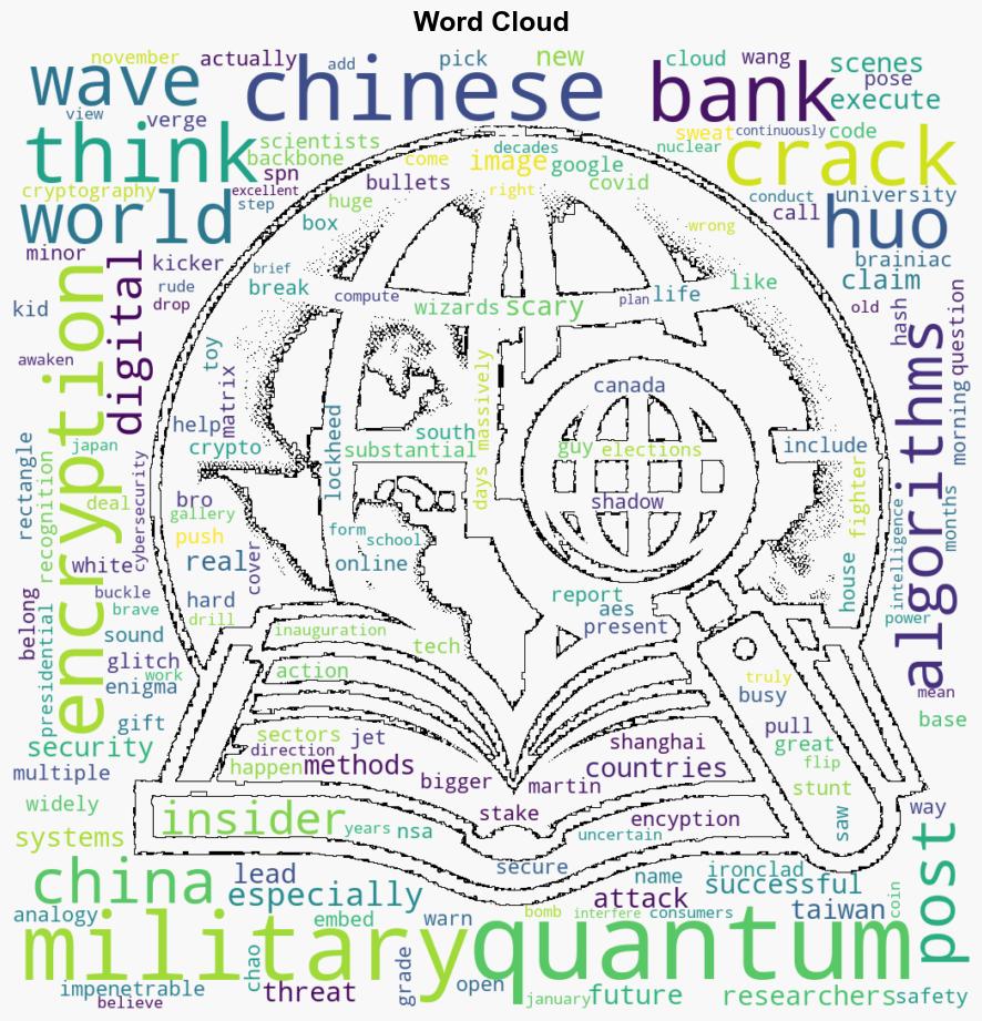 Chinese quantum computer cracked multiple SPN algorithms future of encryption is at stake - TweakTown - Image 1