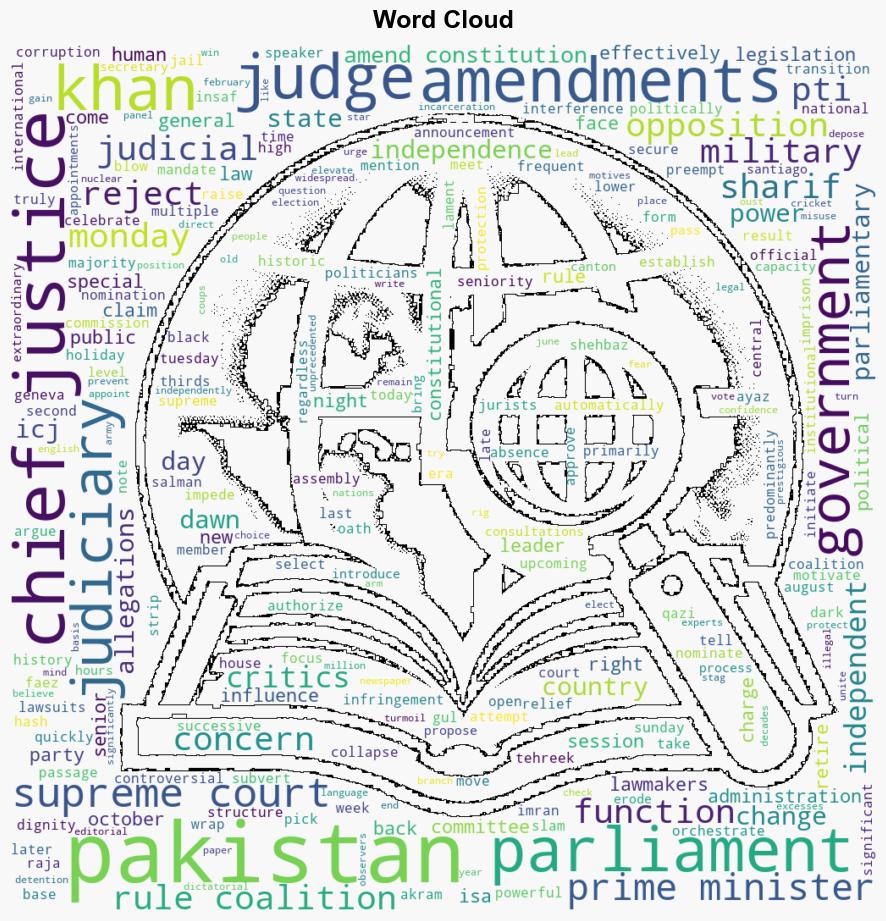 Critics concerned as Pakistan parliament moves to pick new chief justice - Globalsecurity.org - Image 1