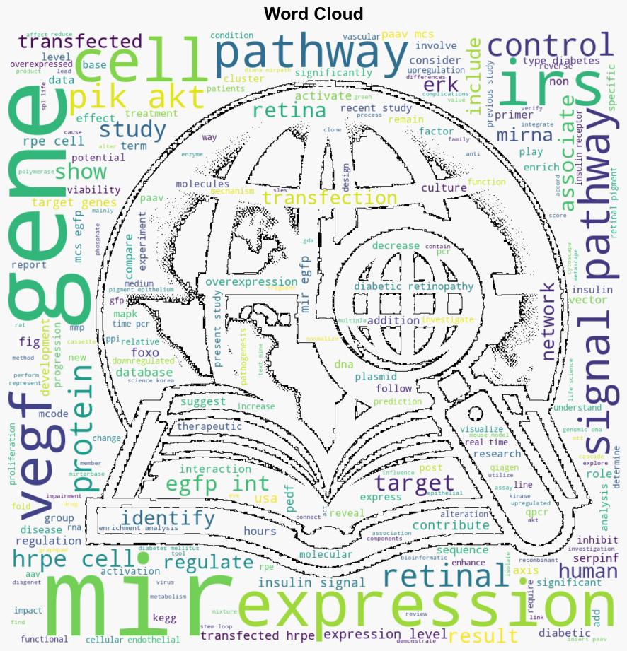 Crosstalk between MIR96 and IRSPI3KAKTVEGF cascade in hRPE cells A potential target for preventing diabetic retinopathy - Plos.org - Image 1