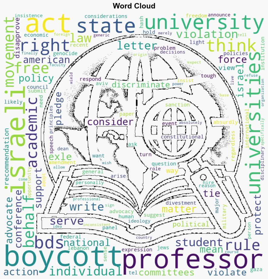 Do Professors Have a Right to Boycott Israeli Institutions and Zionists - Reason - Image 1