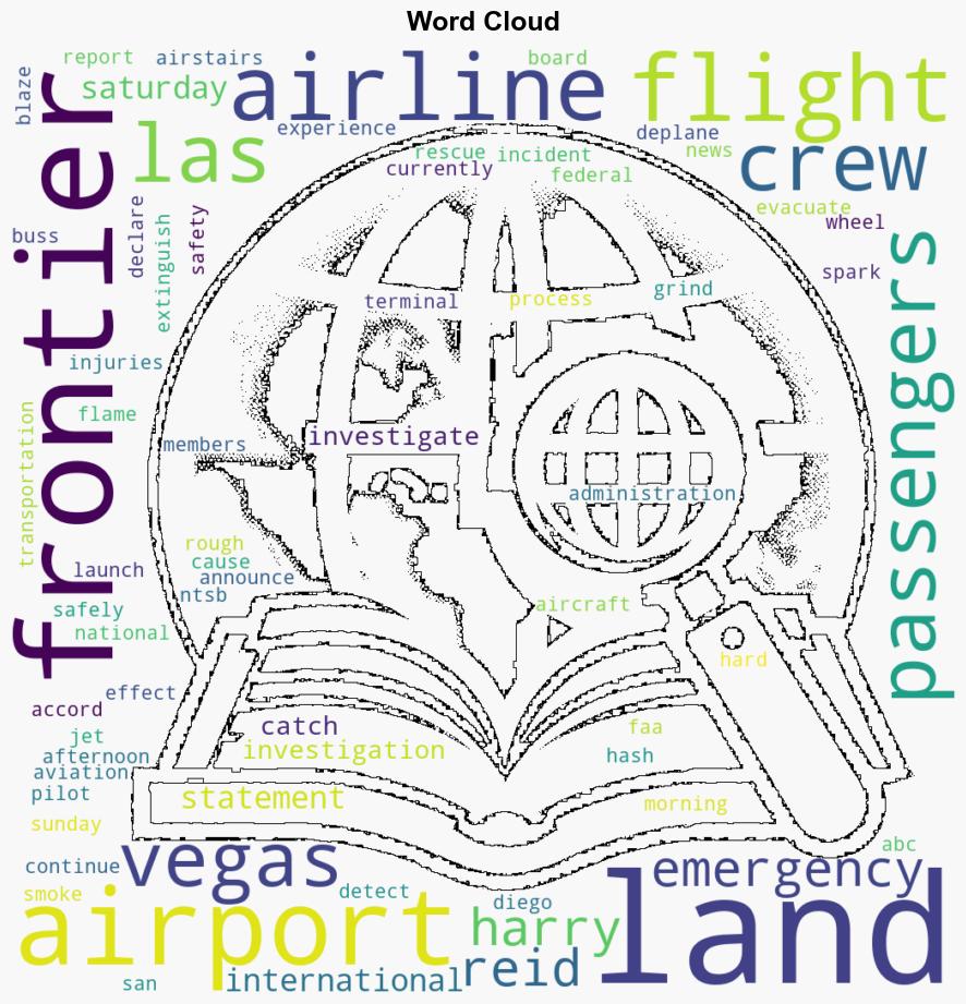 Frontier Airlines jet catches on fire while landing at Las Vegas airport - ABC News - Image 1