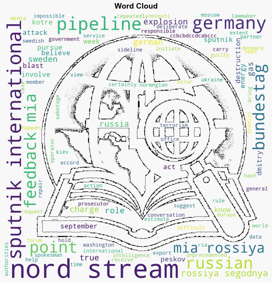 Germany Should Bring Charges for Nord Streams Point Out US Role Bundestag Member - Sputnikglobe.com - Image 1