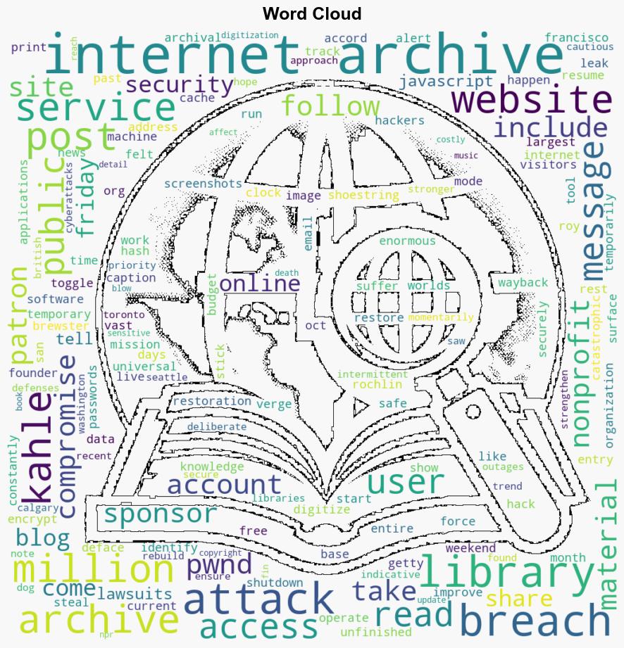 Hackers steal information from 31 million Internet Archive users - NPR - Image 1