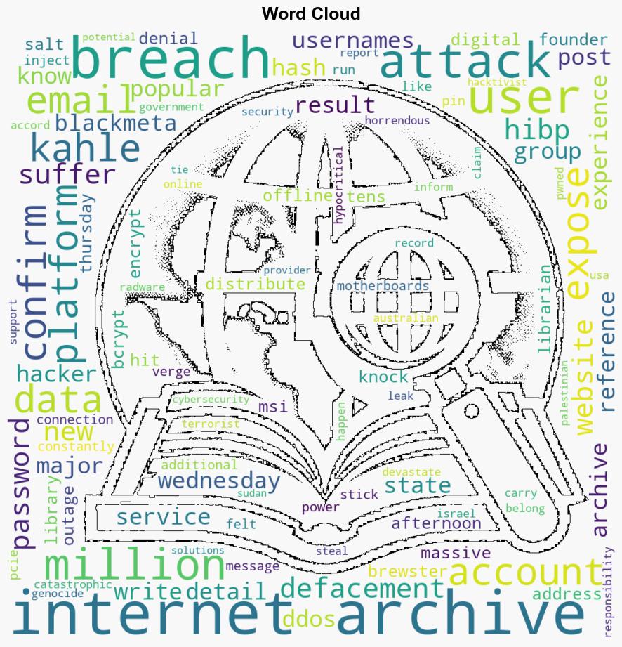 Internet Archive hit by catastrophic hack private user data of millions now exposed - TweakTown - Image 1