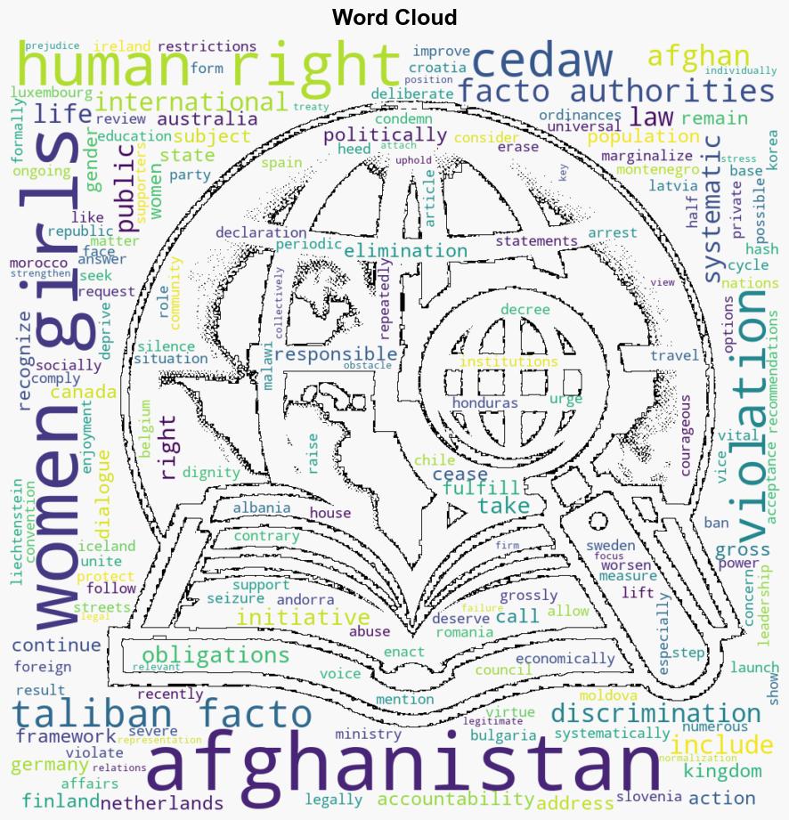 Launch of an Initiative on Accountability for Afghanistans Violations of CEDAW Declaration - Globalsecurity.org - Image 1