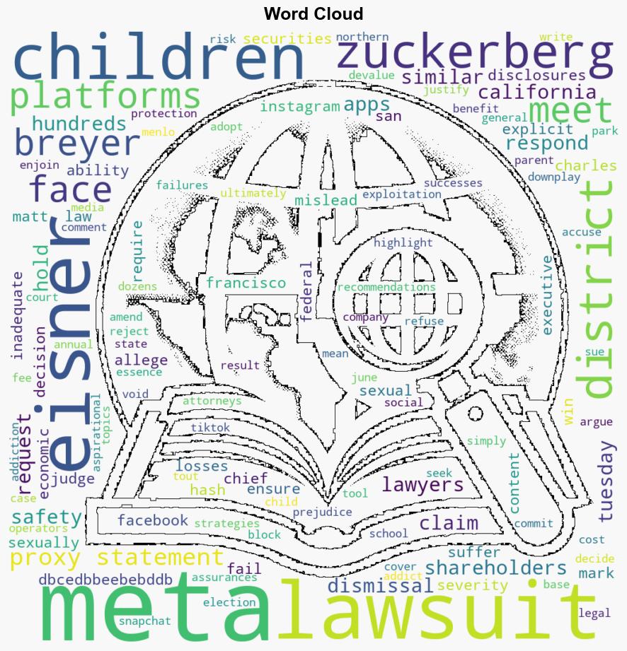 Meta Platforms Defeats Shareholder Lawsuit Over Child Safety Claims - Insurance Journal - Image 1