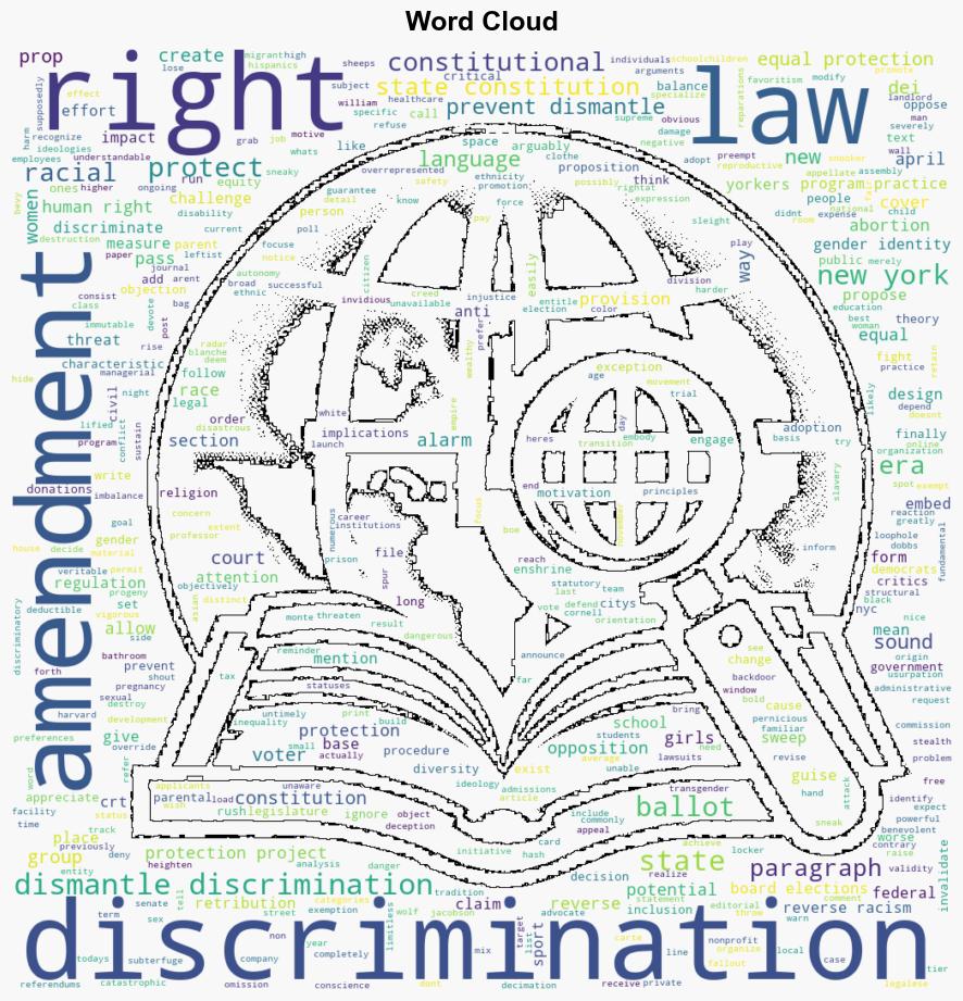 NY Equal Rights Amendment Ballot Initiative sets up racial retribution and favoritism under the guise of dismantling discrimination - Legalinsurrection.com - Image 1