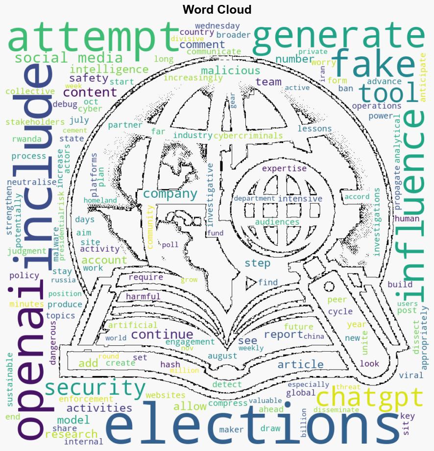 OpenAI sees continued attempts by threat actors to use its models for election influence - CNA - Image 1