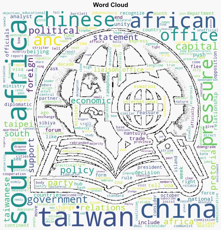 South Africa bows to Chinese pressure to move Taiwan office analysts say - Globalsecurity.org - Image 1