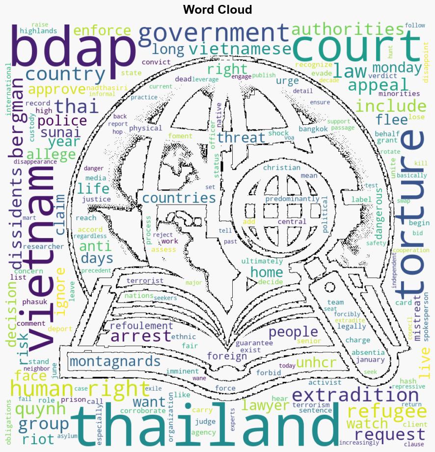 Thai court approves Vietnams call for rights activists extradition - VOA News - Image 1