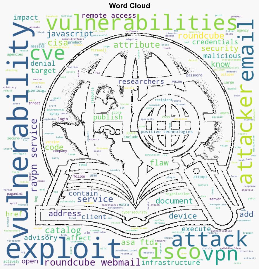 US CISA adds Cisco ASA and FTD and RoundCube Webmail bugs to its Known Exploited Vulnerabilities catalog - Securityaffairs.com - Image 1