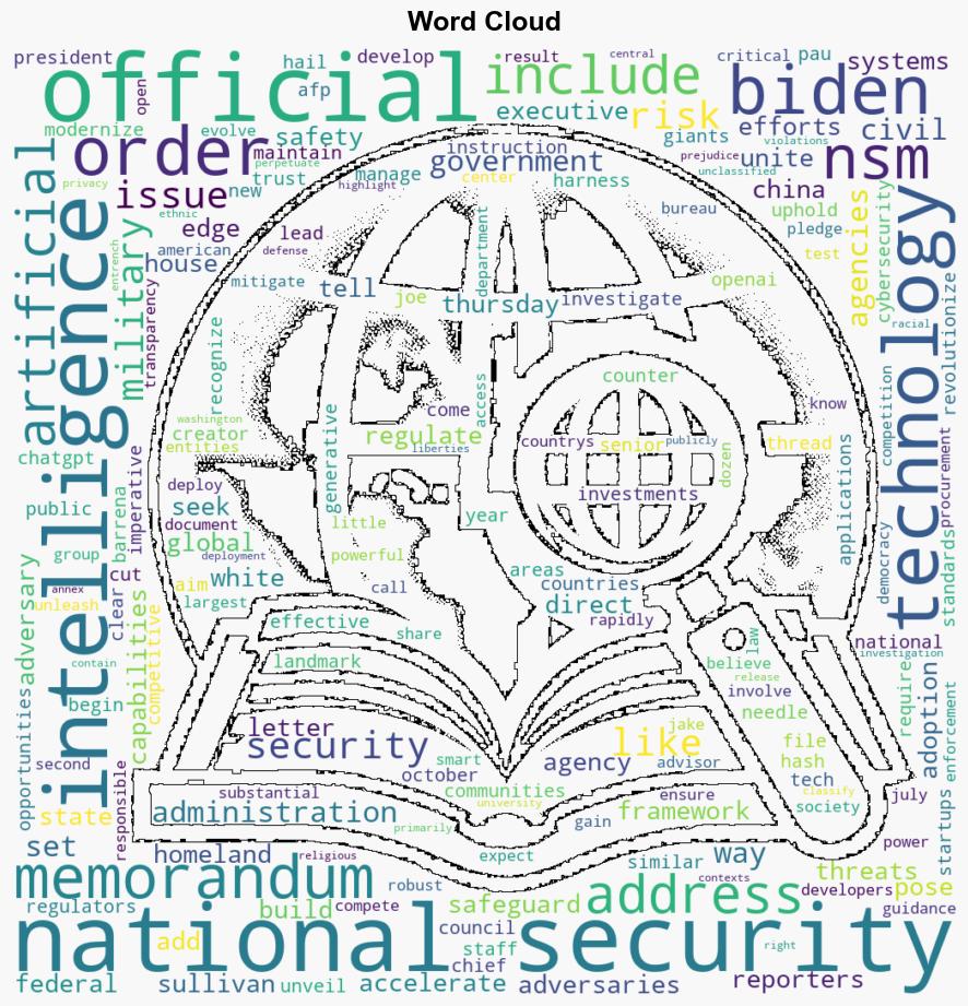 US unveils national security memorandum on AI - Digital Journal - Image 1