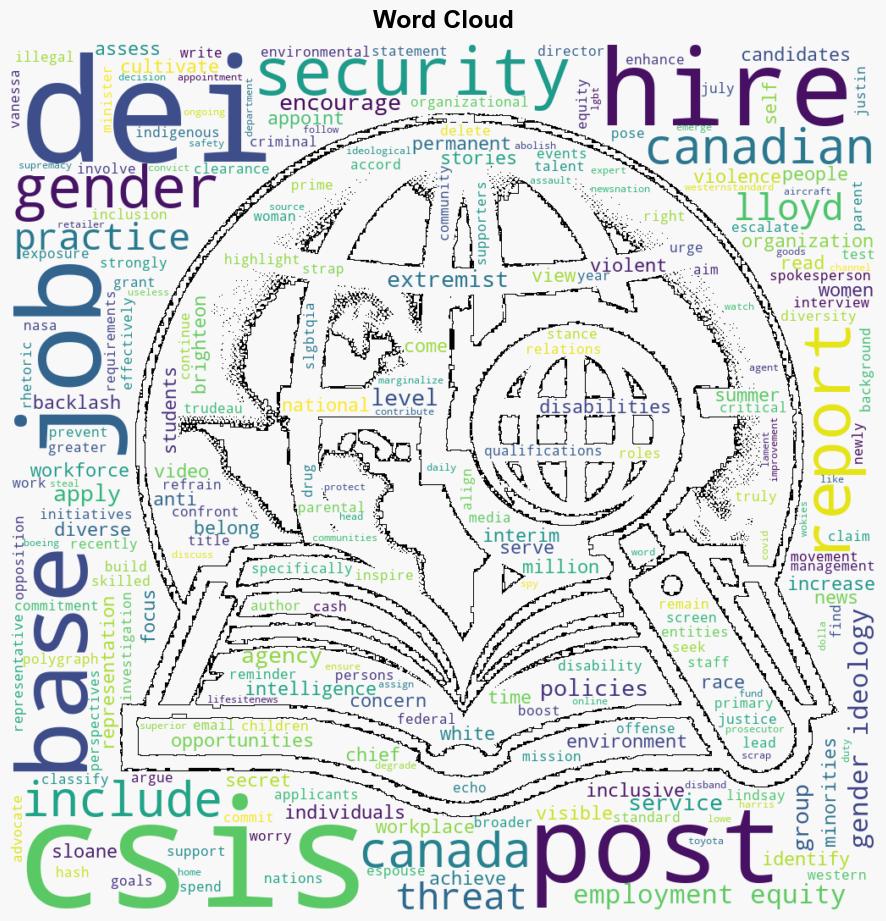 Canadas intelligence service posts DEIbased summer job and permanent work opportunities gender race and disability are the primary job qualifications now - Naturalnews.com - Image 1