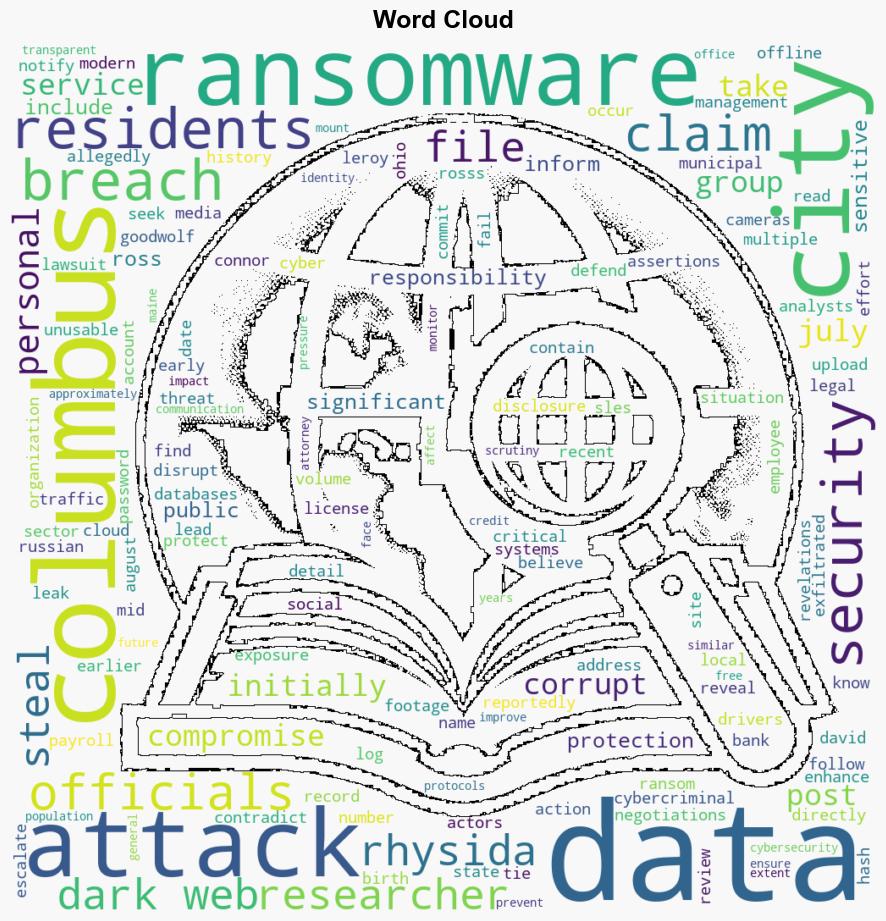 Columbus Ransomware Attack Exposes Data of 500000 Residents - Infosecurity Magazine - Image 1