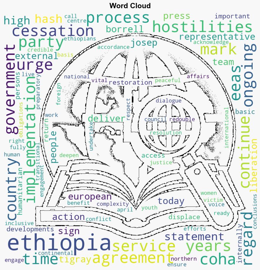 Ethiopia Statement by High Representative Josep Borrell to mark two years of the Cessation of Hostilities Agreement - Globalsecurity.org - Image 1