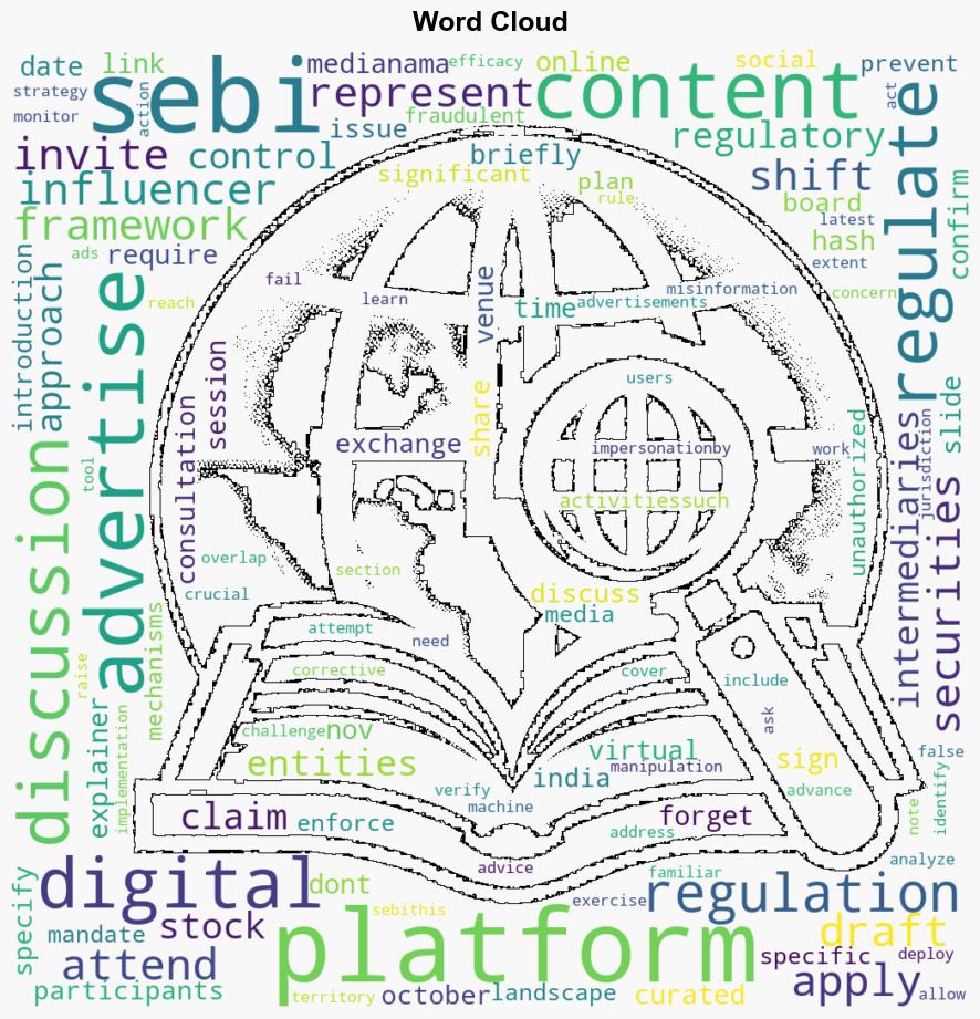 Event Announcement SEBI Platform Influencer Regulations Nov 8 Virtual Event Ad - MediaNama.com - Image 1