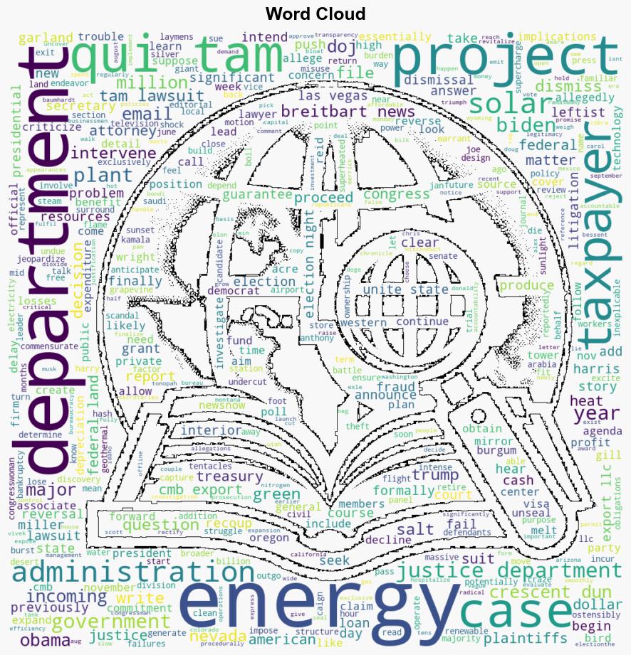 Exclusive Crescent Dunes Biden DOJ Moved on Election Night to Cover Up Alleged Solar Energy Scandal that Cost Taxpayers Hundreds of Millions - Breitbart News - Image 1