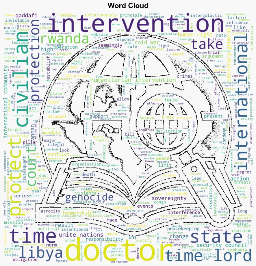 Fourth Annual Symposium on Pop Culture and International Law Doctor Who and Humanitarian Interventions How a Time Lord foreshadows the Responsibility to Protect - Opiniojuris.org - Image 1