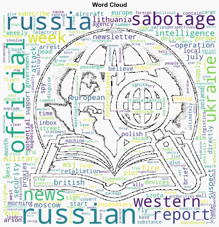 Incendiary device plot Russias rehearsals for attacks on transatlantic flights - The Week Magazine - Image 1