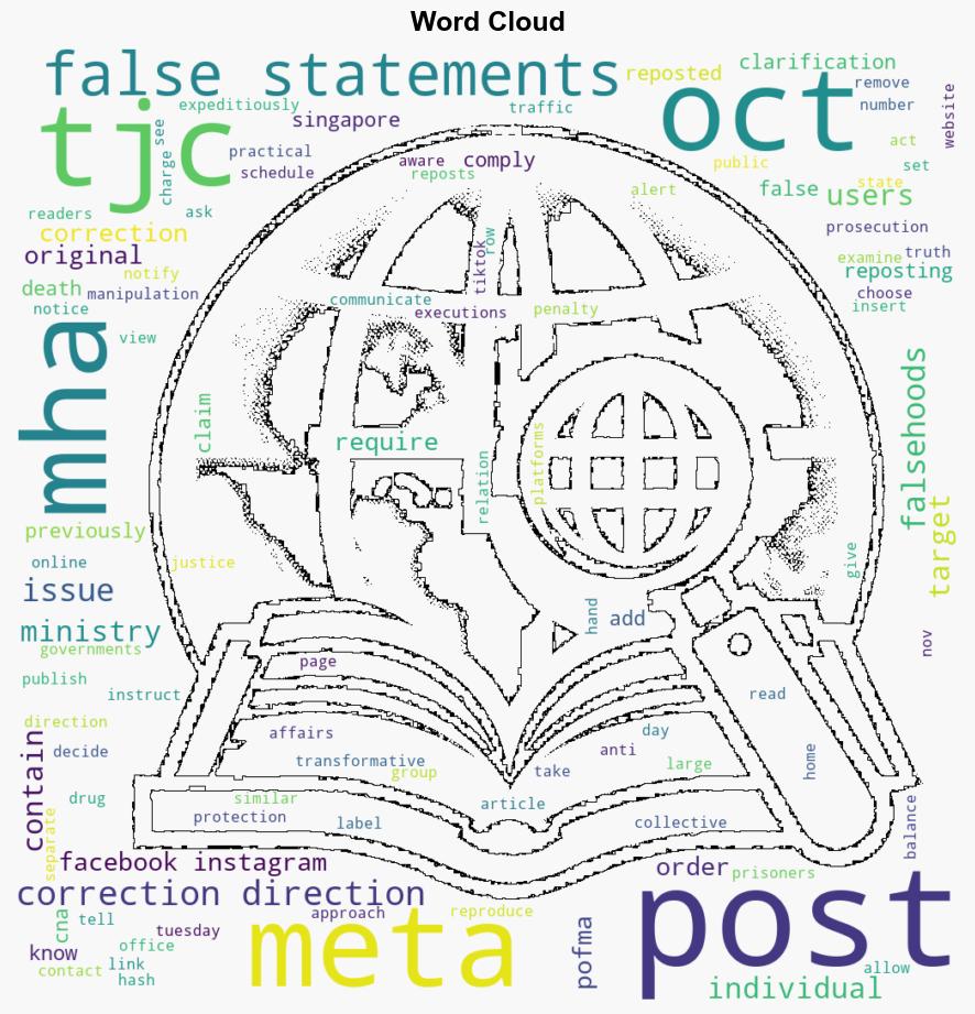 Meta served POFMA order over users reposting of false claims by antideath penalty group - CNA - Image 1