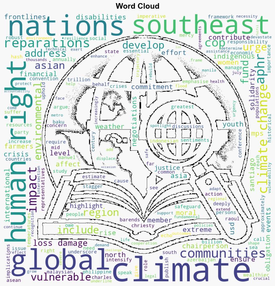 Southeast Asian MPs demand climate reparations as human rights take centre stage at COP29 - The Online Citizen - Image 1